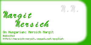 margit mersich business card